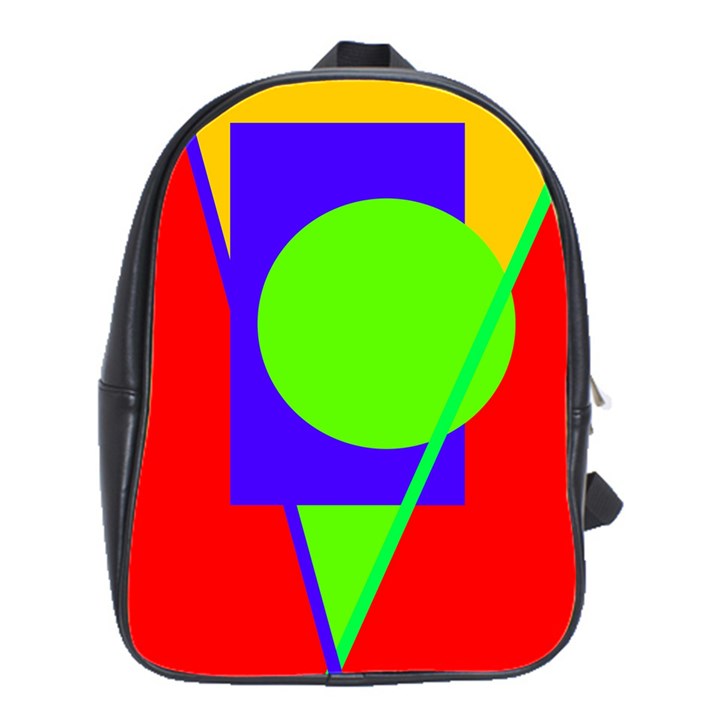 Colorful geometric design School Bags(Large) 