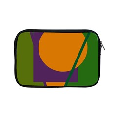 Green And Orange Geometric Design Apple Ipad Mini Zipper Cases by Valentinaart