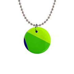 Colorful Abstract Design Button Necklaces by Valentinaart