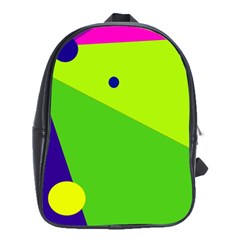 Colorful Abstract Design School Bags(large)  by Valentinaart