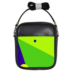 Colorful Abstract Design Girls Sling Bags by Valentinaart