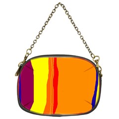 Hot Colorful Lines Chain Purses (one Side)  by Valentinaart