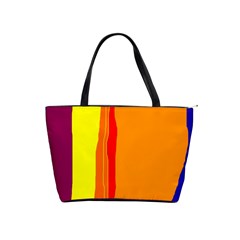 Hot Colorful Lines Shoulder Handbags by Valentinaart