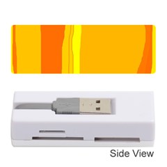 Yellow And Orange Lines Memory Card Reader (stick)  by Valentinaart