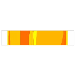 Yellow And Orange Lines Flano Scarf (small)