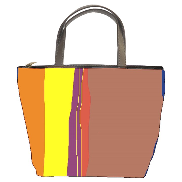 Colorful lines Bucket Bags