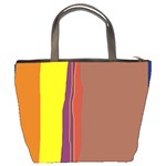 Colorful lines Bucket Bags Back