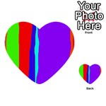 Colorful decorative lines Multi-purpose Cards (Heart)  Front 39
