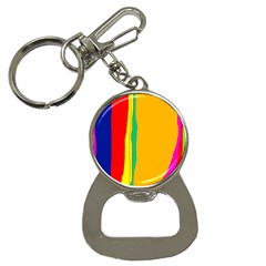 Colorful Lines Bottle Opener Key Chains by Valentinaart