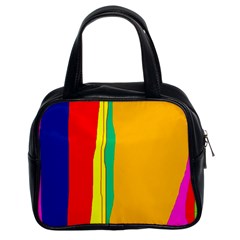 Colorful Lines Classic Handbags (2 Sides) by Valentinaart