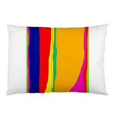 Colorful Lines Pillow Case by Valentinaart