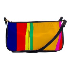 Colorful Lines Shoulder Clutch Bags