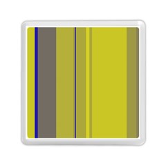 Green Elegant Lines Memory Card Reader (square) 