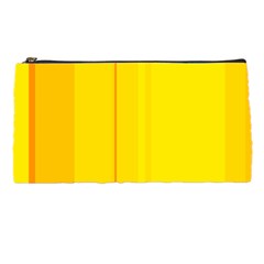 Yellow Lines Pencil Cases by Valentinaart