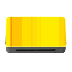 Yellow Lines Memory Card Reader With Cf by Valentinaart