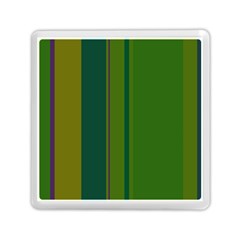 Green Elegant Lines Memory Card Reader (square) 