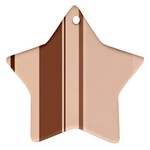 Elegant brown lines Ornament (Star)  Front