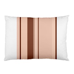 Elegant Brown Lines Pillow Case by Valentinaart
