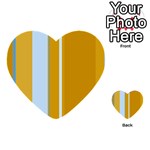 Yellow elegant lines Multi-purpose Cards (Heart)  Front 47