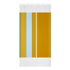 Yellow Elegant Lines Shower Curtain 36  X 72  (stall) 