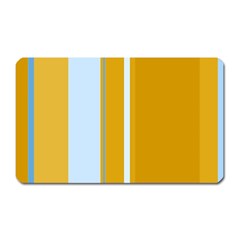 Yellow Elegant Lines Magnet (rectangular) by Valentinaart