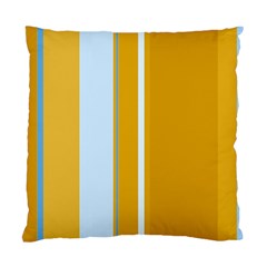 Yellow Elegant Lines Standard Cushion Case (two Sides) by Valentinaart