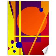 Orange Abstract Design Canvas 36  X 48  