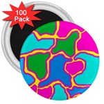 Colorful abstract design 3  Magnets (100 pack) Front
