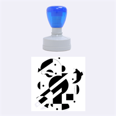 Colorful Abstraction Rubber Round Stamps (medium)