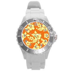 Sunny Hawaiian Round Plastic Sport Watch (l) by AlohaStore