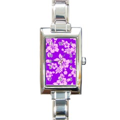 Hawaiian Sunset Rectangle Italian Charm Watch by AlohaStore