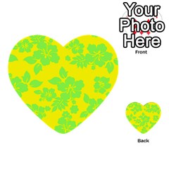 Bright Hawaiian Multi-purpose Cards (heart)  by AlohaStore