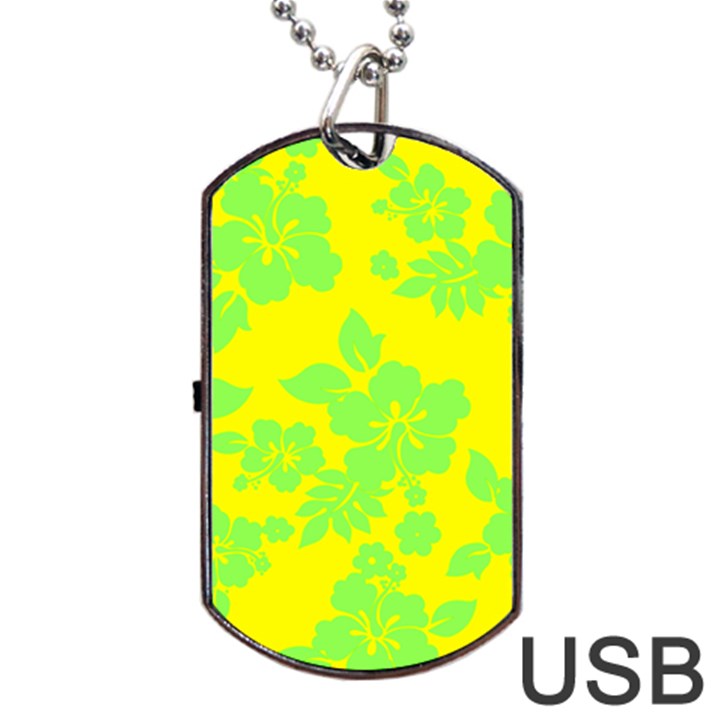 Bright Hawaiian Dog Tag USB Flash (Two Sides) 