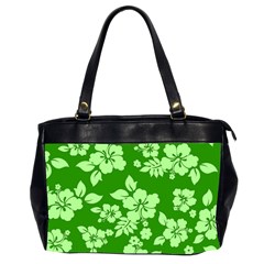 Green Hawaiian Office Handbags (2 Sides)  by AlohaStore