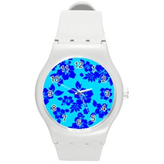 Hawaiian Ocean Round Plastic Sport Watch (m) by AlohaStore