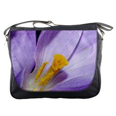 Crocus Closeupl Messenger Bags