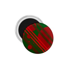 Red and green abstract design 1.75  Magnets