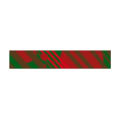 Red and green abstract design Flano Scarf (Mini)
