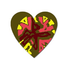 Abstract Design Heart Magnet by Valentinaart