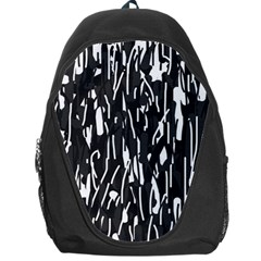 Black And White Elegant Pattern Backpack Bag by Valentinaart