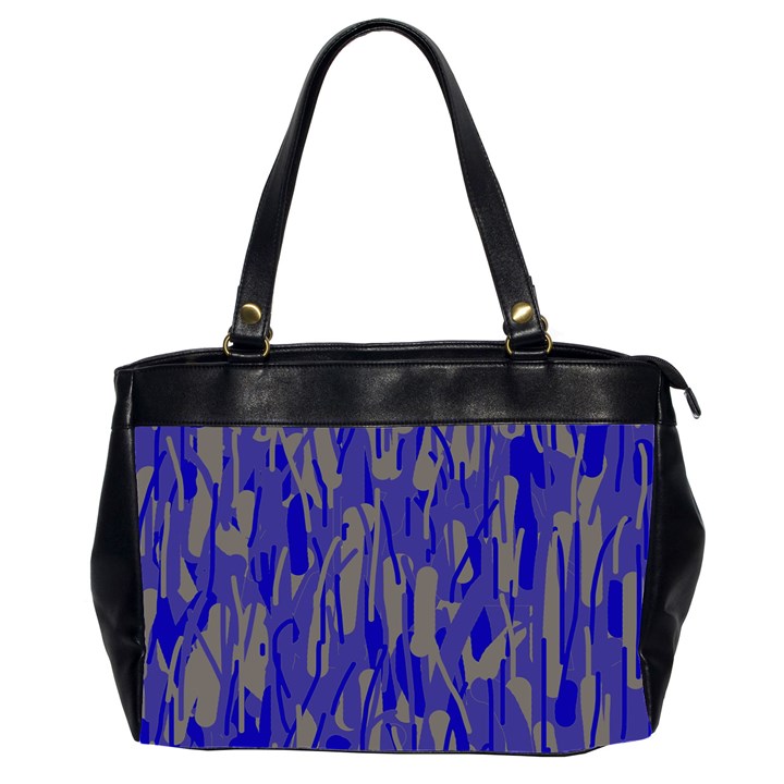 Plue decorative pattern  Office Handbags (2 Sides) 