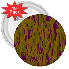 Decorative pattern  3  Buttons (10 pack) 