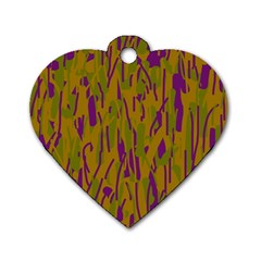 Decorative pattern  Dog Tag Heart (Two Sides)