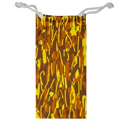 Yellow Pattern Jewelry Bags by Valentinaart