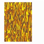 Yellow pattern Large Garden Flag (Two Sides) Front