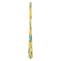 Yellow And Blue Pattern Neckties (one Side) 
