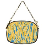 Yellow and blue pattern Chain Purses (Two Sides)  Front