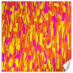 Pink And Yellow Pattern Canvas 20  X 20   by Valentinaart