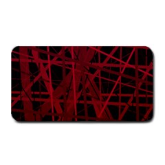 Black And Red Pattern Medium Bar Mats by Valentinaart