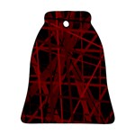 Black and red pattern Bell Ornament (2 Sides) Front